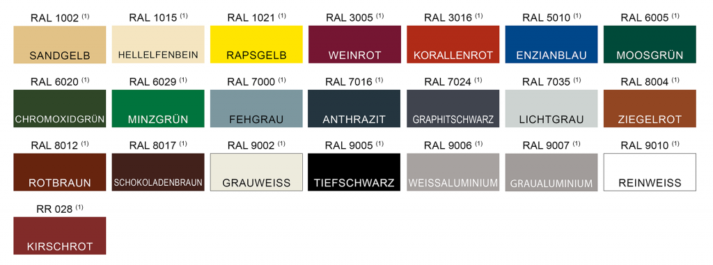 Standardpolyester (25 µm) - W - Dachpfannen